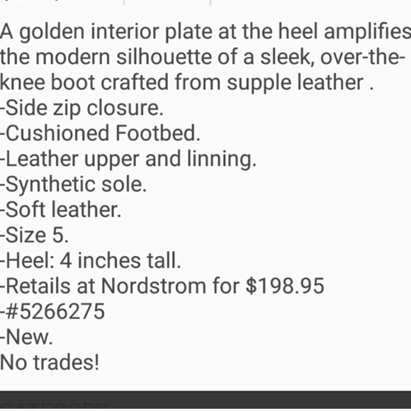 Calvin Klein thigh high boots - Picture 2 of 8